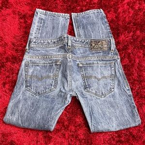 Diesel Thavar Slim Skinny Blue Jeans 32 x 32 Light 008Y9